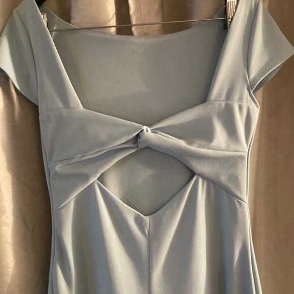 FRANCESCAS 🦋 Powder Blue A-Line, Boat Neck Dress - Picture 3 of 5